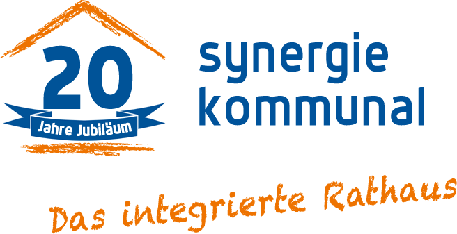 Bild, Logo 20 Jahre Jubiläum von synergie kommunal