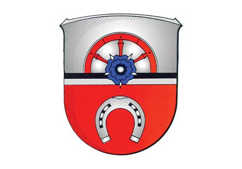 Bild, Wappen der Stadt Wöllstadt in bezug auf Umstellung von Kameralistik auf Doppik