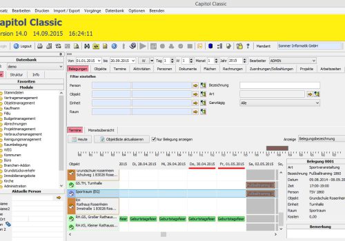 Bild, synCAPITOL LIegenschaften und Raumbelegung